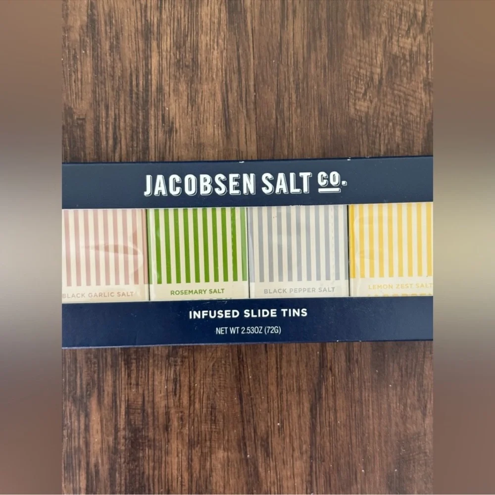 Williams Sonoma Jacobsen Salt Co. Infused Slide Tins